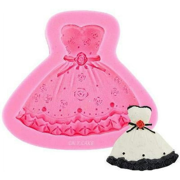 Pink - NY Cake Dress Silicone Mold