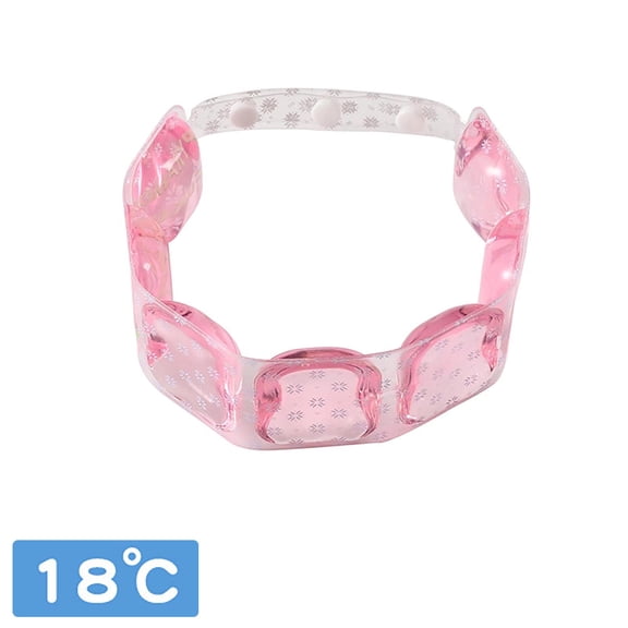 Pink Neck Cooling Ring Portable Adjustable Chiller Wrap Reusable Cold Release For Sports Outdoor Workout Travel Summer Heat Relief Band