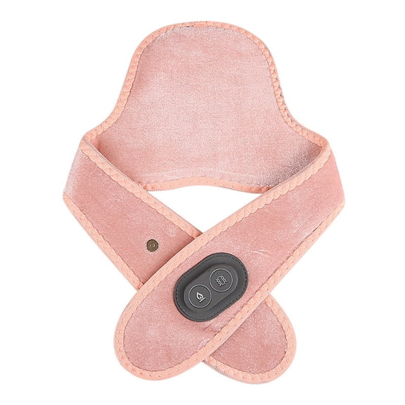 Pink Neck Cover Vibrating Support Belt Cervical Hot Compress Electric Heating