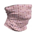 thumbnail image 1 of Pink Neck Gaiter, Harlequin Diamond Pattern, Unisex, Multicolor, by Ambesonne, 1 of 3