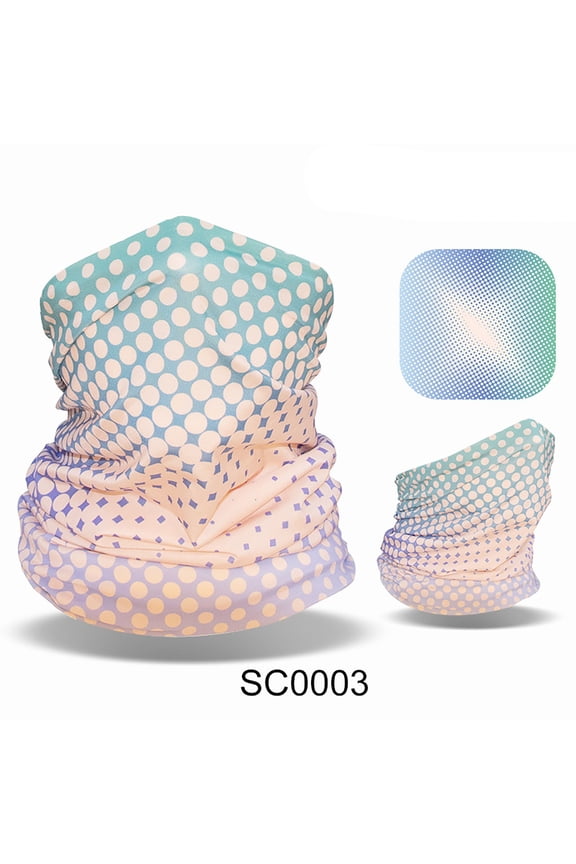 Pink Neckerchief Sun Neck Gaiter Windproof Scarf Breathable for Sport & Outdoor