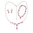 thumbnail image 1 of Pink Necklace Bracelet Earrings Set, 1 of 5