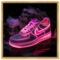 thumbnail image 1 of Pink Neon Nike Canvas Sneaker Art Print by Art Remedy, Gold Frame, 24" x 24", 1 of 7
