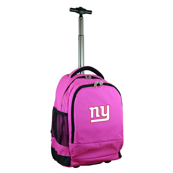 Pink New York Giants 19'' Premium Wheeled Backpack
