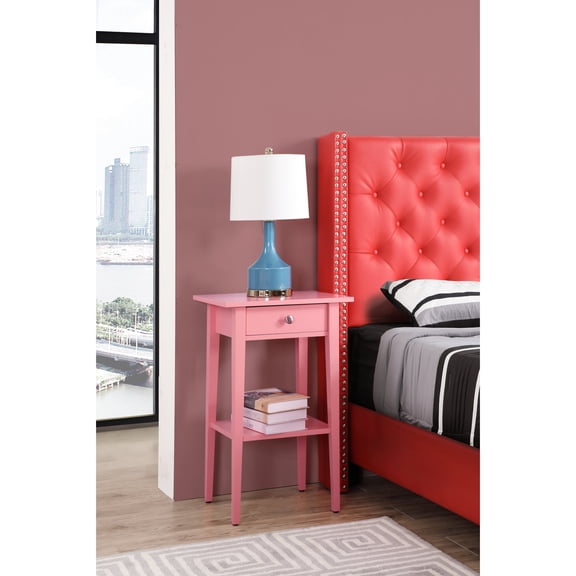 Pink Nightstand | Enhance Modern Decor | Bedroom Setup
