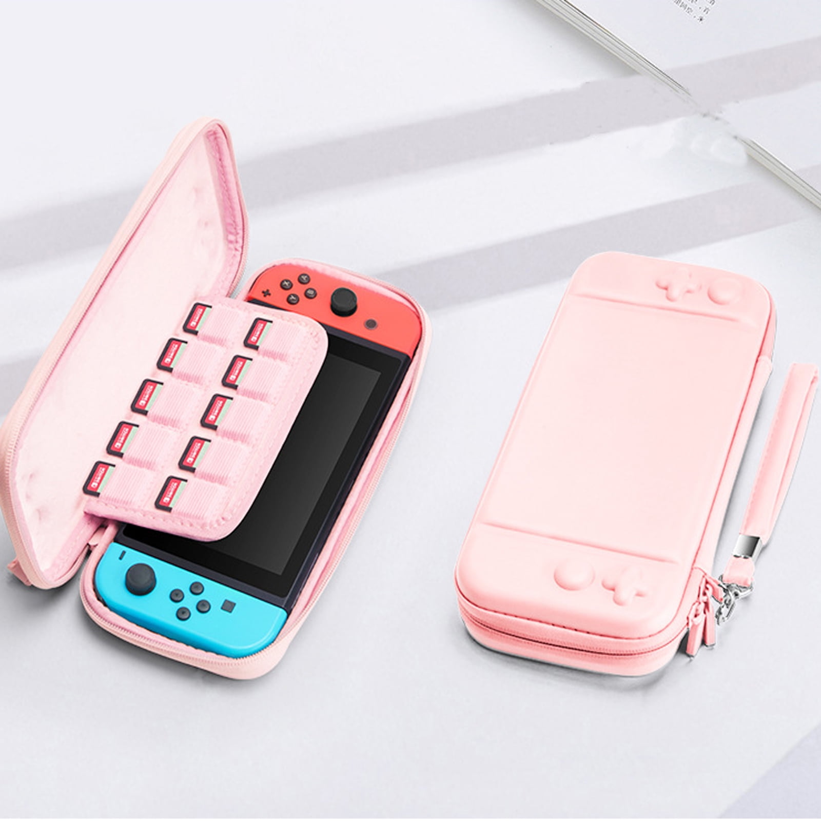 Pink Nintendo Switch 2 Carrying Case (2025) for Girls–Shockproof