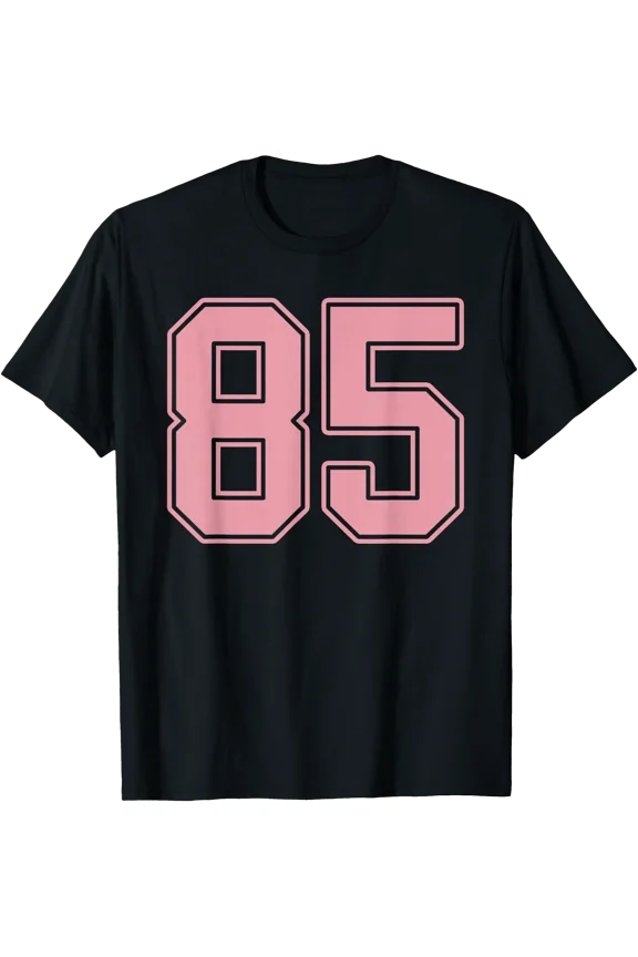 Pink Number 85 Player Uniform #85 T-Shirt, Unisex T-Shirt