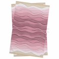 thumbnail image 1 of Pink Ocean Waves Kitchen Towels Set of 2, Water Absorbent Dish Towel, Abstract Beach Ocean Ombre Stripes Decorative Hand Towels - Quick Drying Cloth for Cooking Baking, 18x28 Inch, 1 of 8