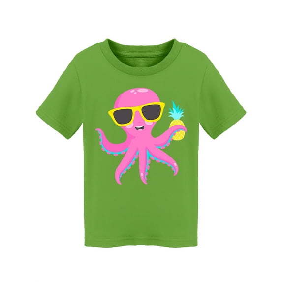 Pink Octopus With Pineapple T-Shirt Toddler -Image by Shutterstock, 4 Toddler