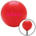 thumbnail image 1 of Pink Officer 10 - General Red Shift Knob with M16 x 1.5 Insert Shifter Auto Manual, 1 of 1