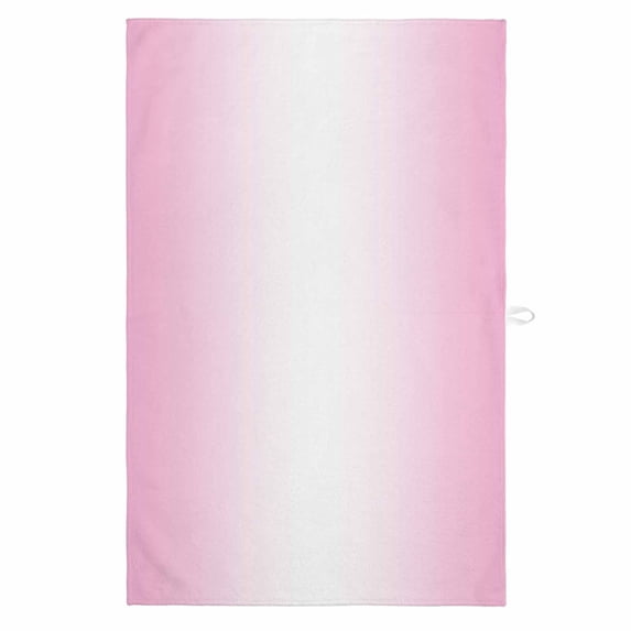 Pink Ombre 1 Pack Kitchen Towel, Water Absorbent Dish Towel, Pink White Gradient Modern Abstract Art Decorative Hand Towels - Quick Drying Cloth for Cooking Baking, 18x28 Inch