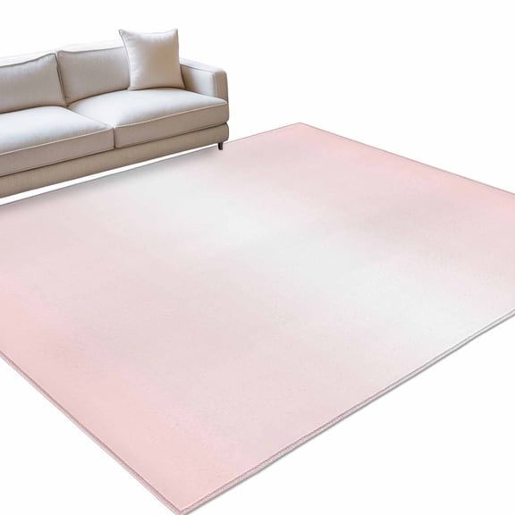 Pink Ombre Area Rugs 6x9ft Modern Abstract Art Gradient Minimalist Floor Rug&nbsp;Non Slip Low Pile Ultra Soft Throw Carpet for Entryway Indoor Entrance Kitchen Bathroom