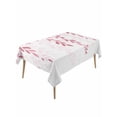 thumbnail image 1 of Pink Ombre Botanical Table Cloth, Watercolor Country Pastoral Leaf Waterproof Tablecloth for Rectangle Tables, Reusable Washable Fabric Table Cover for Restaurant Kitchen Dining Tables 60"x120", 1 of 6