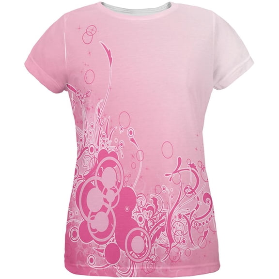 Pink Ombre Day Dream All Over Womens T Shirt Multi SM