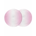 thumbnail image 1 of Pink Ombre Round 13 Inch Placemats Set of 2, Pink White Gradient Modern Abstract Art HeatResistant Non Slip Place Mats for Dining Table, Wipeable Braided Kitchen Table Mats for Housewarming, 1 of 9