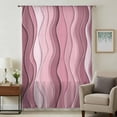 thumbnail image 1 of Pink Ombre Sheer Curtains 45 Inches Long, Abstract Art Moire Ocean Waves Light Filering Curtains, Breathable Simi Curtain Privacy Drapes for Kitchen Bathroom Lightweight Small Window Treatment, 1 of 9
