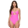 thumbnail image 1 of Pink One Piece Swimsuit With Chain Straps, 1 of 7