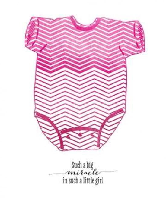 Pink Onesie Canvas Art - Amy Cummings (24 x 30)