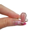 thumbnail image 1 of Pink Opal Natural Gemstone Women's Ring, Solid 925 Sterling Silver, Pink Stone Bezel Setting Coffin Ring, Bridesmaid Daughter Gifts, Statement Ring, Promise Ring (pink-opal, Size 7), 1 of 9