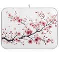 thumbnail image 1 of Pink Or Flowers Dish Drying Mat Dish Drainer Rack Mats Water Absorbent Non-Slip Easy Clean Heat Resistant for Kitchen Counter, 1 of 8