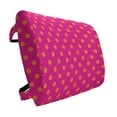 thumbnail image 1 of Pink and Orange Lumbar Pillow, Warm Colored Polka Dots Pattern Traditional Design Abstract Shapes, Soft Back Cushion for Office Chairs with Adjustable Straps, 14" x 13", Pink and Orange, by Ambesonne, 1 of 7