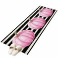 thumbnail image 1 of Pink Orange Pumpkin Fall 2'x6' Runner Rug, Thanksgiving Autumn Black Striped Non-Slip Area Rugs for Hallway Kitchen Floor Bedroom Entryway, Laundry Carpet Decoration Indoor Mat, 1 of 9