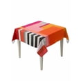 thumbnail image 1 of Pink Orange Table Cloth, Geometric Modern Abstract Oil Painting Waterproof Tablecloth for Square Tables, Reusable Washable Fabric Table Cover for Restaurant Kitchen Dining Tables 54"x54", 1 of 6