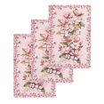 thumbnail image 1 of Pink Orchid Kitchen Dish Towels for Drying Dishes Set of 3, Spring Floral Flowers Leaves Botanical Waffle Weave Microfiber Hand Tea Bathroom Towels Quick Dry & Absorbent Towel 15.7x23.6, 1 of 7