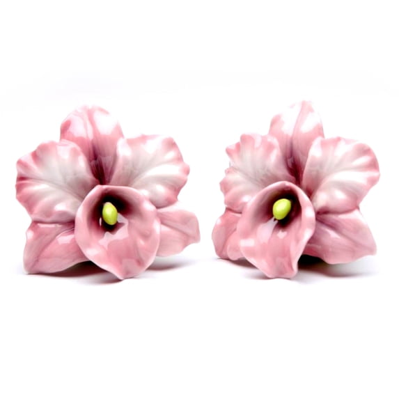 Pink Orchid Salt & Pepper Shaker
