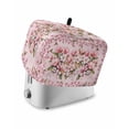 thumbnail image 1 of Pink Orchid Toaster Cover 4 Slice, Large Kitchen Appliance Covers, Spring Floral Flowers Leaves Botanical Toaster Oven Cover with Loop, Bread Machine Cover Polyester Dust Cover Protection, 1 of 4