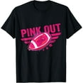 thumbnail image 1 of Pink Out Breast Cancer Awareness Football Breast Cancer T-Shirt, 1 of 3