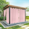 thumbnail image 1 of Pink Outdoor Curtains for Patio Waterproof, Windproof Privacy Curtains with Weighted Bottom, Farmhouse Pink Decor Outside Drapes for Picnic Garage Backyard Cabana 54"x108" 2 Panel, 1 of 8