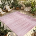 thumbnail image 1 of Pink Outdoor Rug 6x9 Ft - Reversible Patio Rug Outdoor Camping Rugs, Modern Abstract Art Ombre Striped Washable Indoor Outdoor Area Rugs, Non-Slip Outdoor Carpet Runner for Deck/Porch, 1 of 8