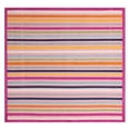 thumbnail image 1 of Pink Outdoor Rug 8x8 Ft - Aruba Collection Low Pile Area Rug for Patio, Living Room, Kitchen - Vibrant Geometric Design, 1 of 2