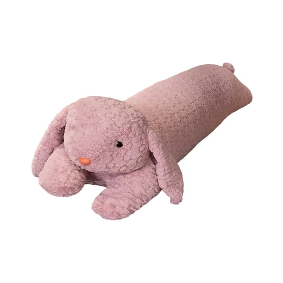 Pink Oversized 31.49 Inch Lying Bunny Plush Pillow Made Of Soft Bubble Plush Cushion For Bed And Sofa Multifunctional Home Decoration With Adorable Healing Lying Pose Design