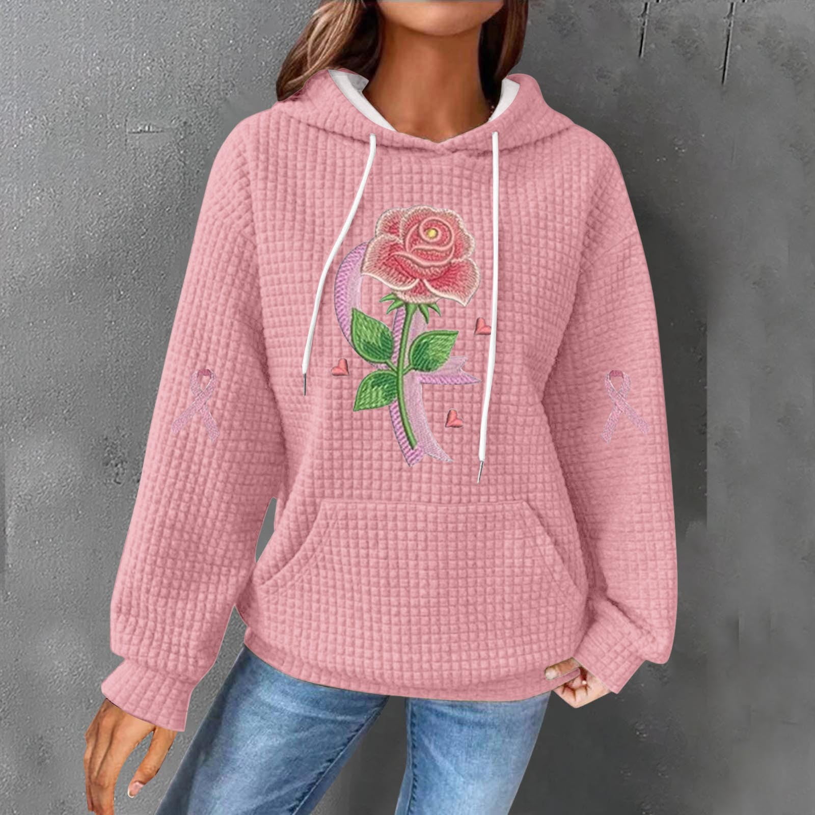 Trendy Hoodies Embroidered Rose Hoodie Mens Buy Harajuku Hoodie