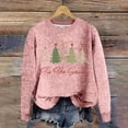 thumbnail image 1 of Pink Oversized Sweatshirts for Women's Christmas Simple And Fashionable Hooded Sweatshirt Fall Trendy Outfits Christmas, 1 of 4
