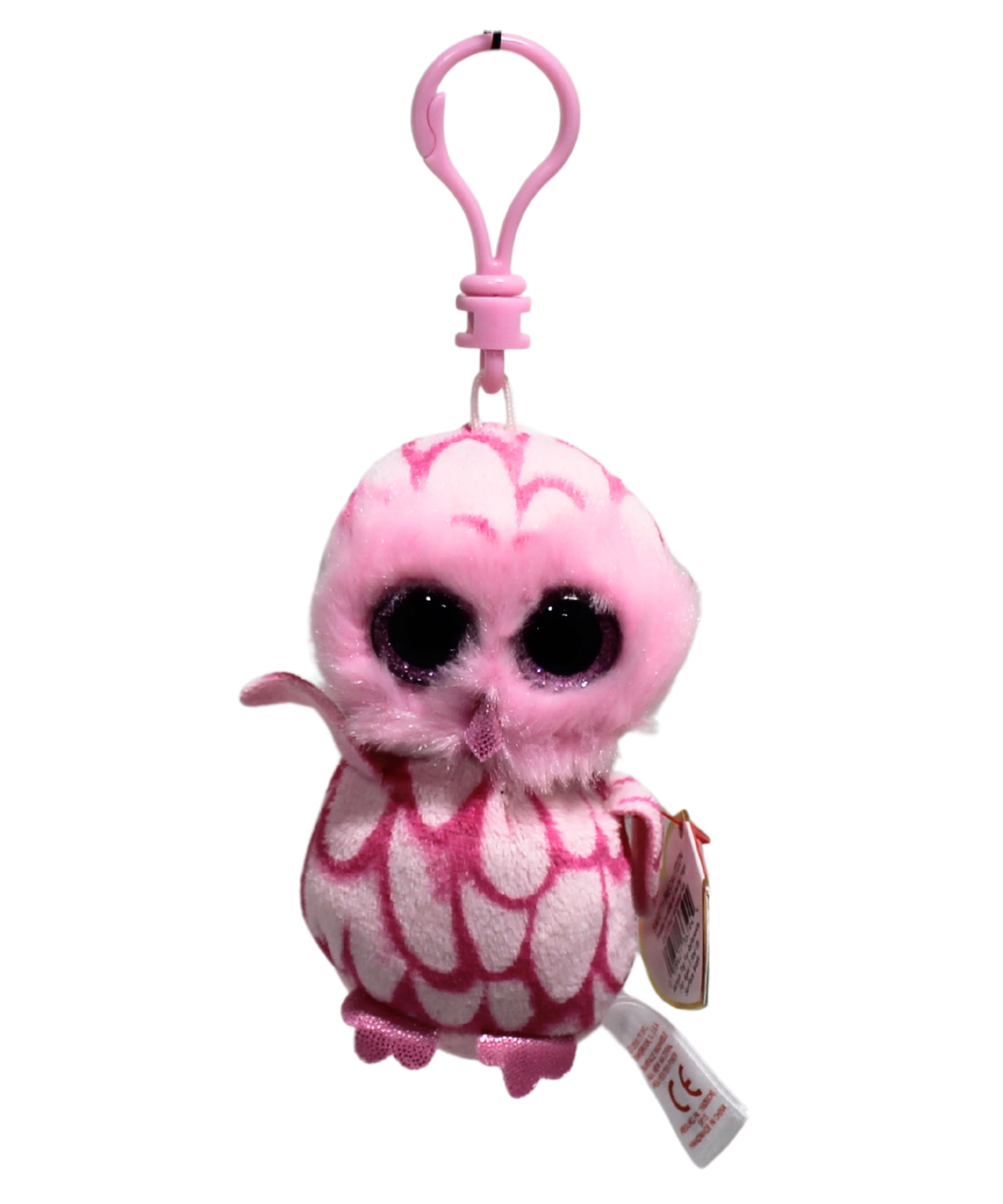 Pink Owl Beanie Boo Clip - Stuffed Animal by Ty (36594) - Walmart.com