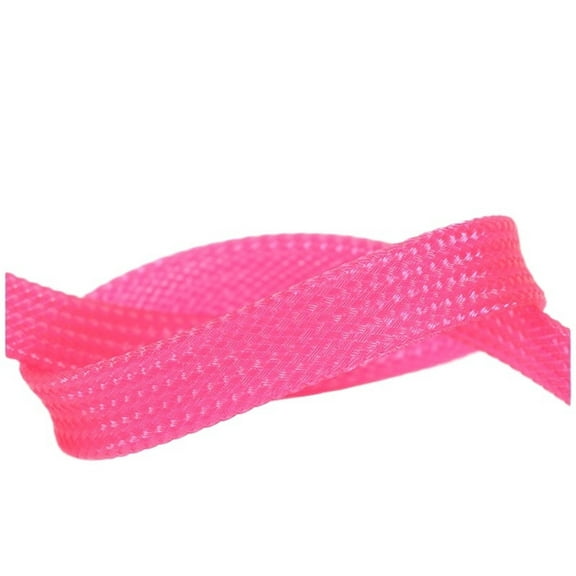 Pink PET Braided Cable Sleeve Expandable High Density Insulated Wire Protection Wrap Sheath