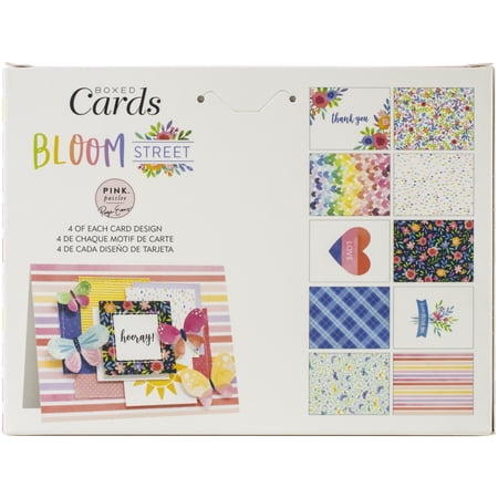 Pink Paislee A2 Cards W/Envelopes (4.375"X5.75") 40/Box-Paige Evans Bloom Street