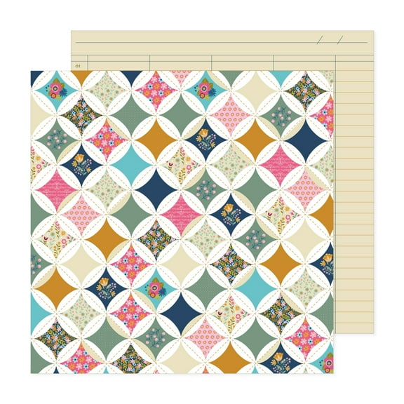 Pink Paislee Joyful Notes Double-Sided Cardstock 12"X12"-With Love