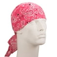 thumbnail image 1 of Pink Paisley Doo Rag - Single Piece, 1 of 6