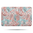 thumbnail image 1 of Pink Paisley and Floral Pattern Bathroom Rugs Mat,Non Slip Microfiber Bathroom Rug,Rubber Backing,Soft Bathroom Mats for Bathroom Floor,Tub and Shower,17x27in(43x68cm), 1 of 5