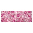 thumbnail image 1 of Pink Paisley and Floral Pattern Kitchen Rug Mat,Kitchen Runner Rugs Non Skid Washable,Decorative Kitchen Floor Mats for Kitchen,Sink,Laundry,17"x47.2", 1 of 7