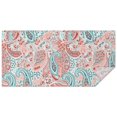 thumbnail image 1 of Pink Paisley and Floral Pattern Rectangle Tablecloth 60"x120",Waterproof Polyester Rectangle Table Cloth, Wipeable Spillproof Polyester Tablecloth for Dining, Camping, Indoor and Outdoor, 1 of 6