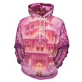 thumbnail image 1 of Pink Palace in Fantasy Forest 3d Sweatshirts Hoodie Fashion Casual Personality Men's Women Street Hoodie Pullovers Long Sleeve Comfortable Top, 1 of 6