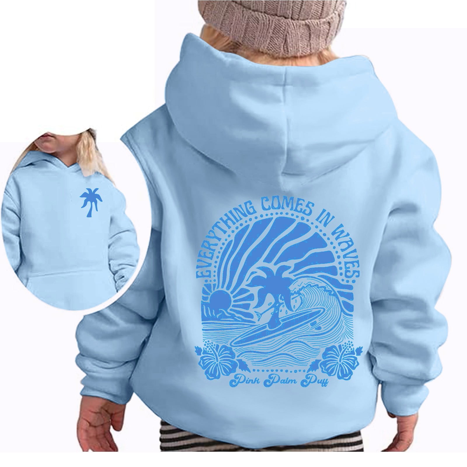 Tween Girls Trendy Clothes Clothes For Teen Girls Kids Crop Tops Girls Long Sleeve Tee Shirts Cute Daisy Pinted Fashion Sweatshirt Pullover Top Pink 8-9 Years