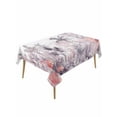 thumbnail image 1 of Pink Palm Tree Table Cloth, Forest Tropical Plants Flower Leaf Waterproof Tablecloth for Rectangle Tables, Reusable Washable Fabric Table Cover for Restaurant Kitchen Dining Tables 60"x120", 1 of 6