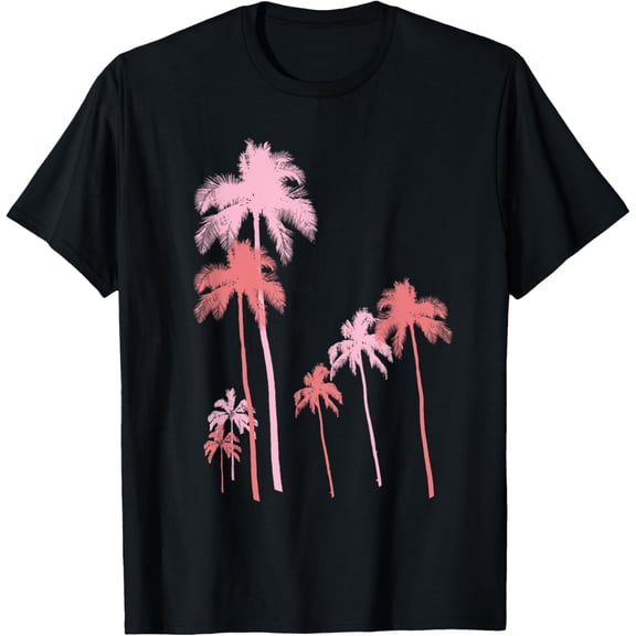 Pink Palm Trees Palm Beach Palm Springs Palm Desert T-Shirt