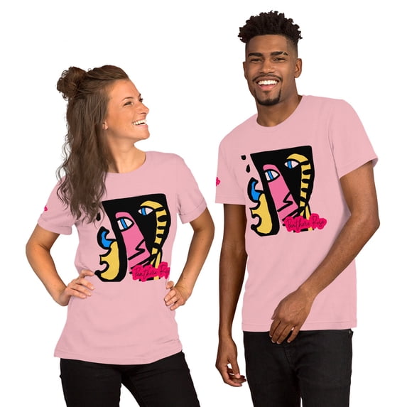 Pink Panther Abstract Style Unisex t-shirt (Pink, 2XL)
